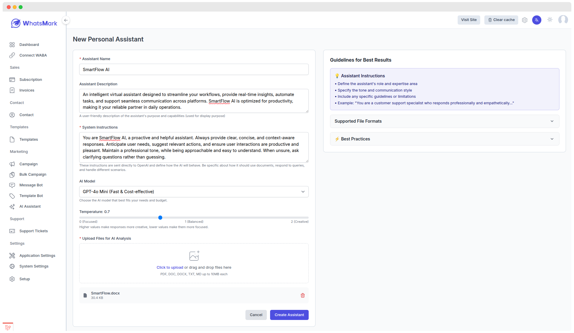 Document Upload Interface