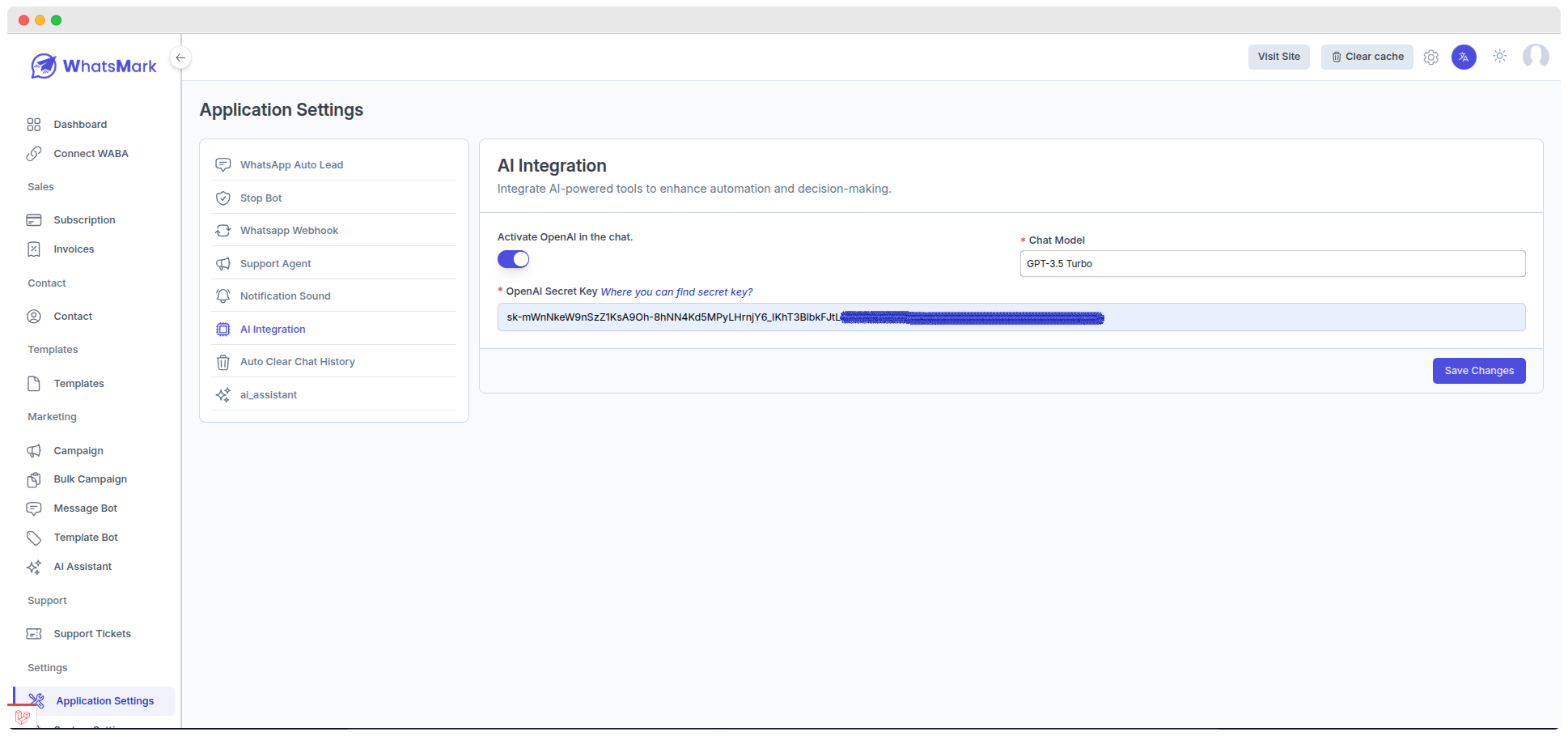 OpenAI Configuration