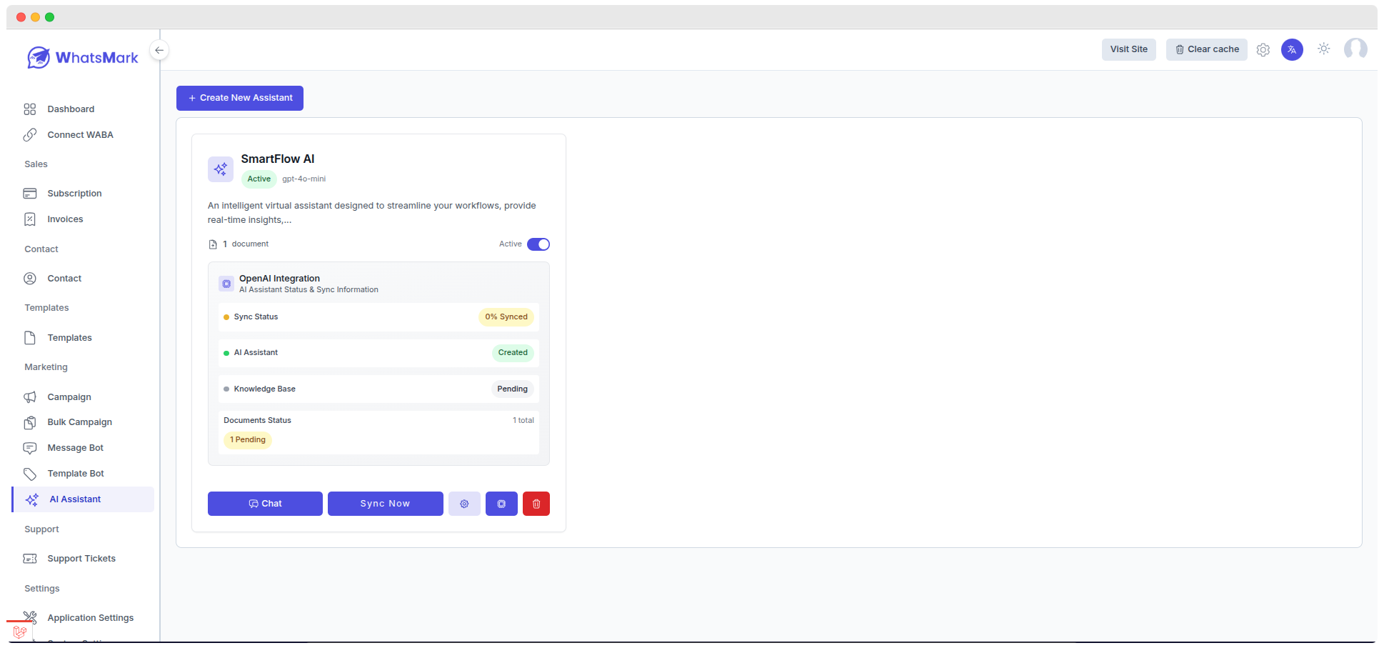 AI Assistant Processing