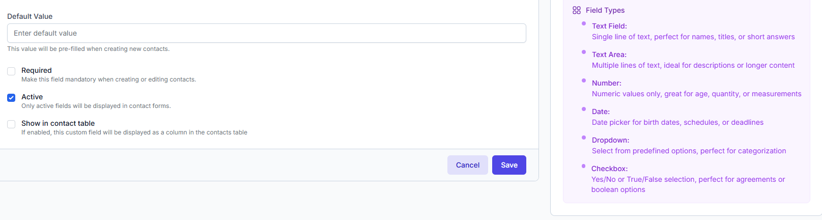 Create Field