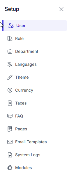 Admin Setup