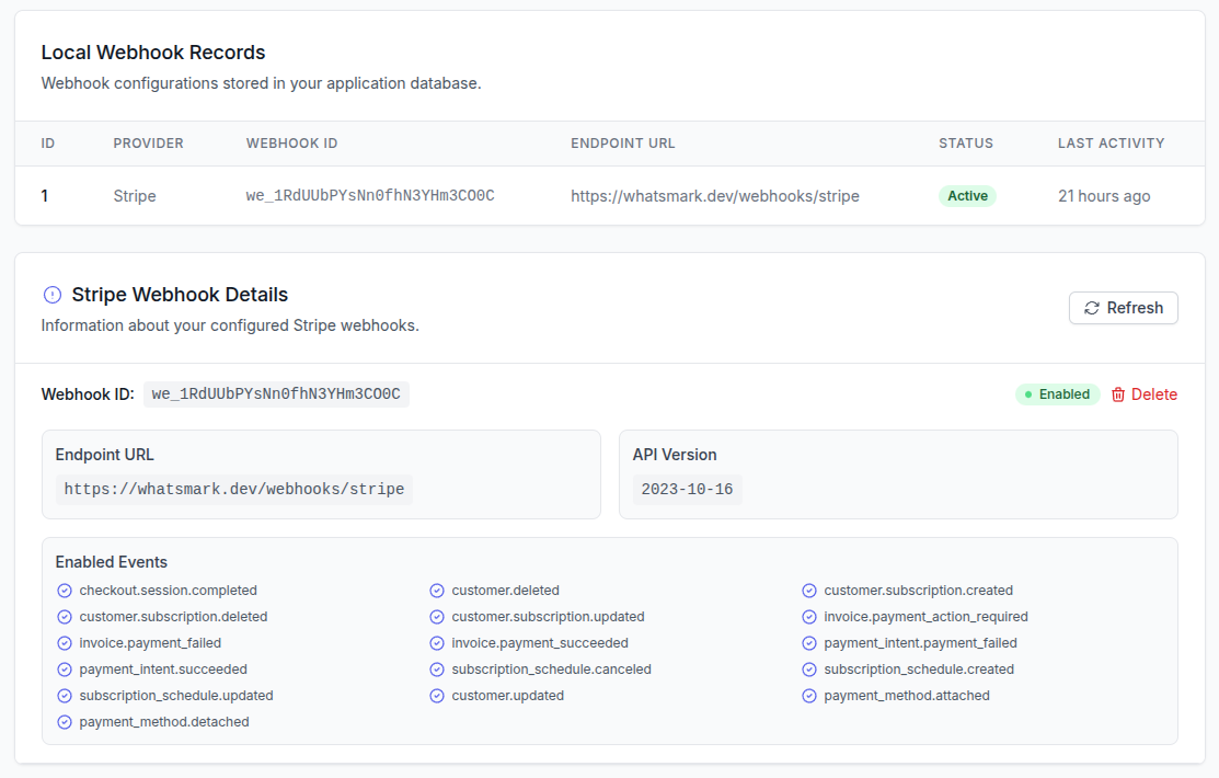 WhatsMarkSaaS Payment Flow