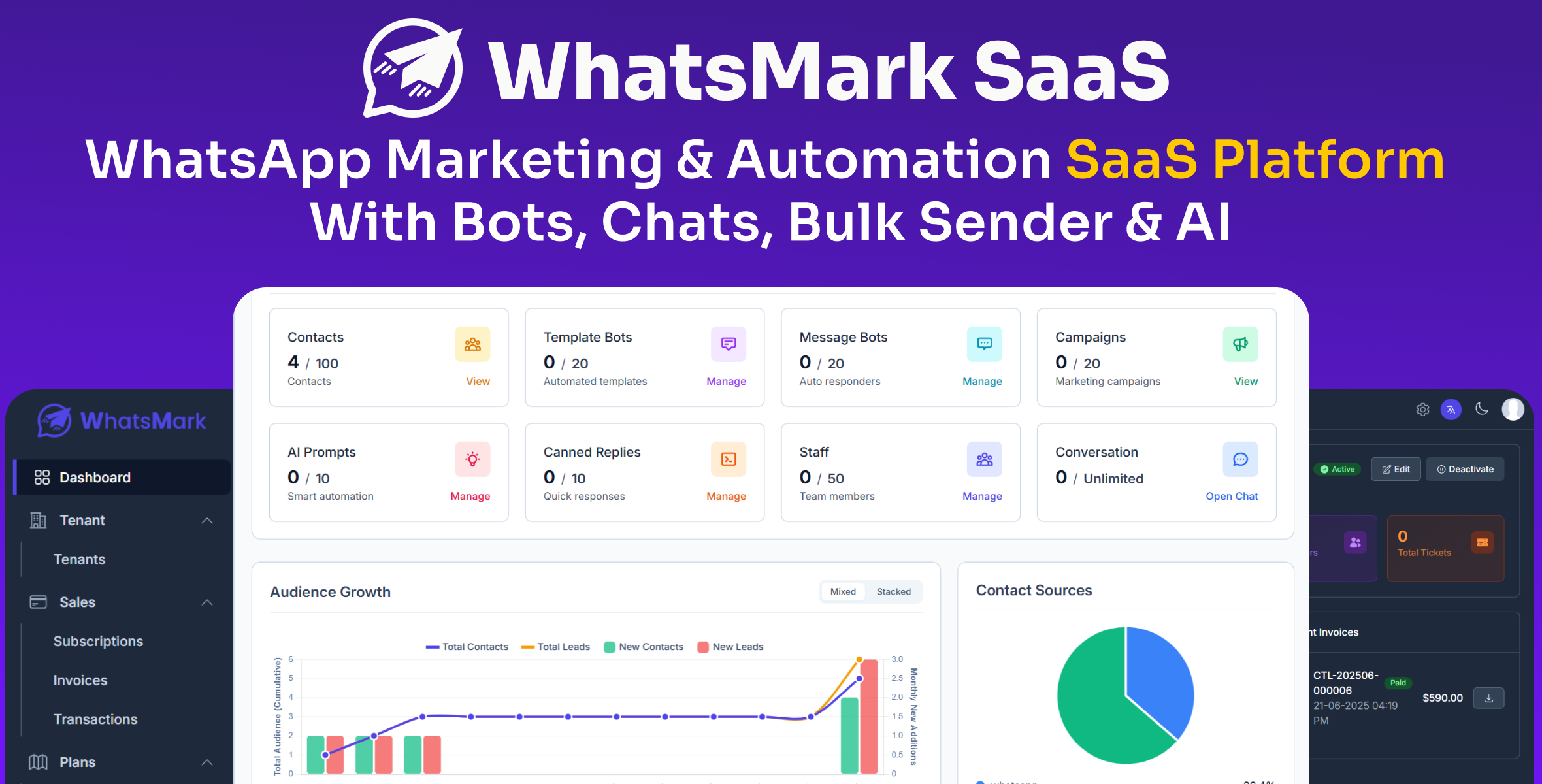 WhatsMarkSaaS - WhatsApp Marketing SaaS Platform