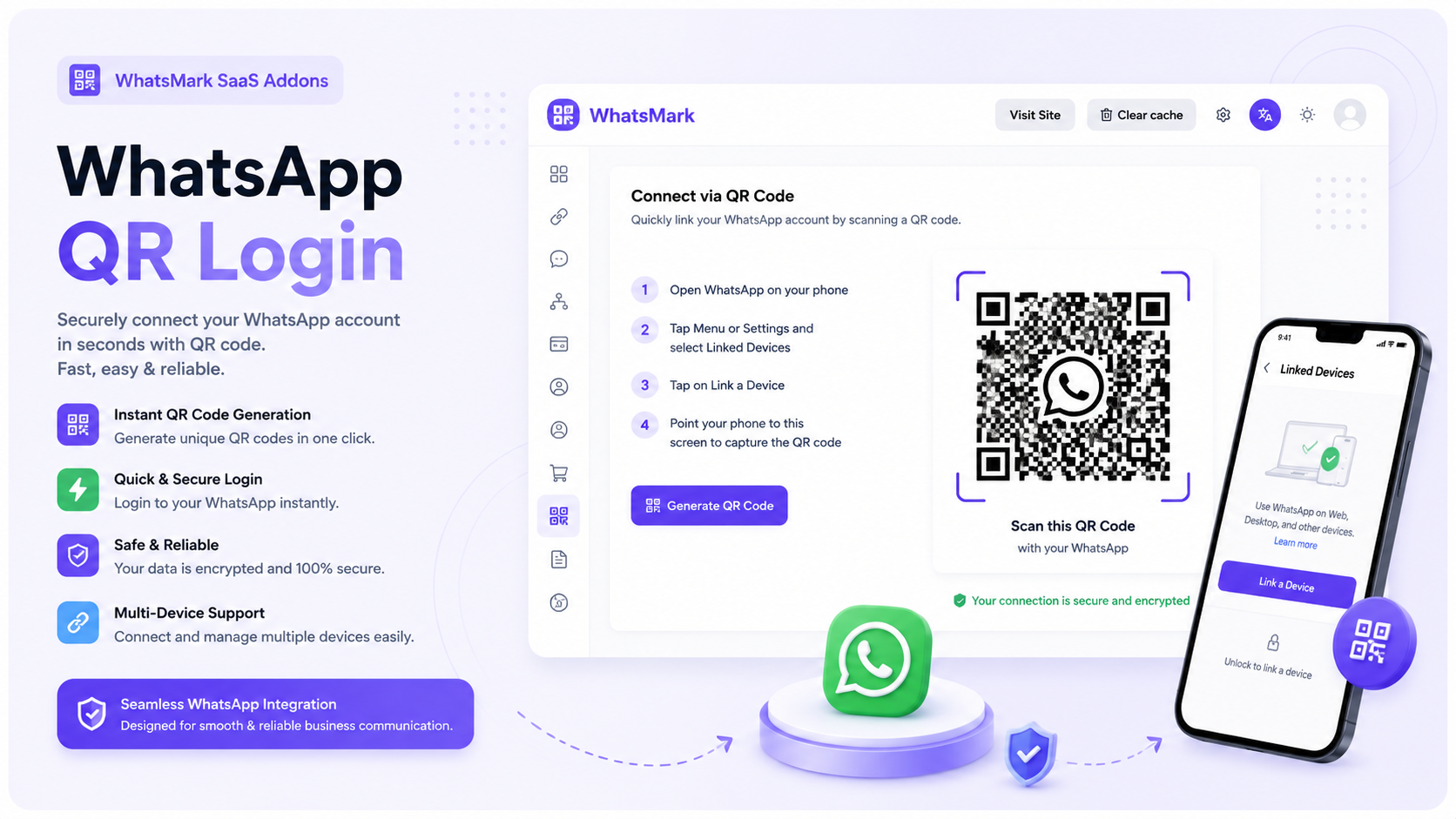 WhatsApp QR Login Module for WhatsMarkSaaS